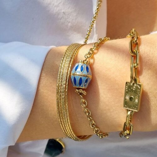 bracelet grigri bleu