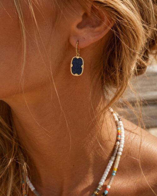 boucles d'oreilles zelda sable bleu bohm paris
