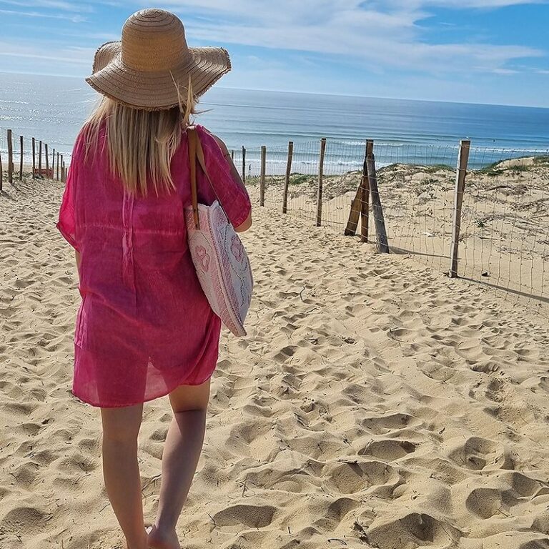 Chemise de plage oversize fuchsia Chemise de plage oversize fuchsia