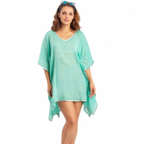Caftan court washed Aqua
