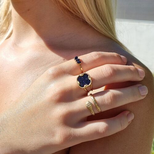 bague pierre de sable