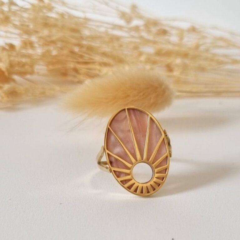 Bague Caméo Rose
