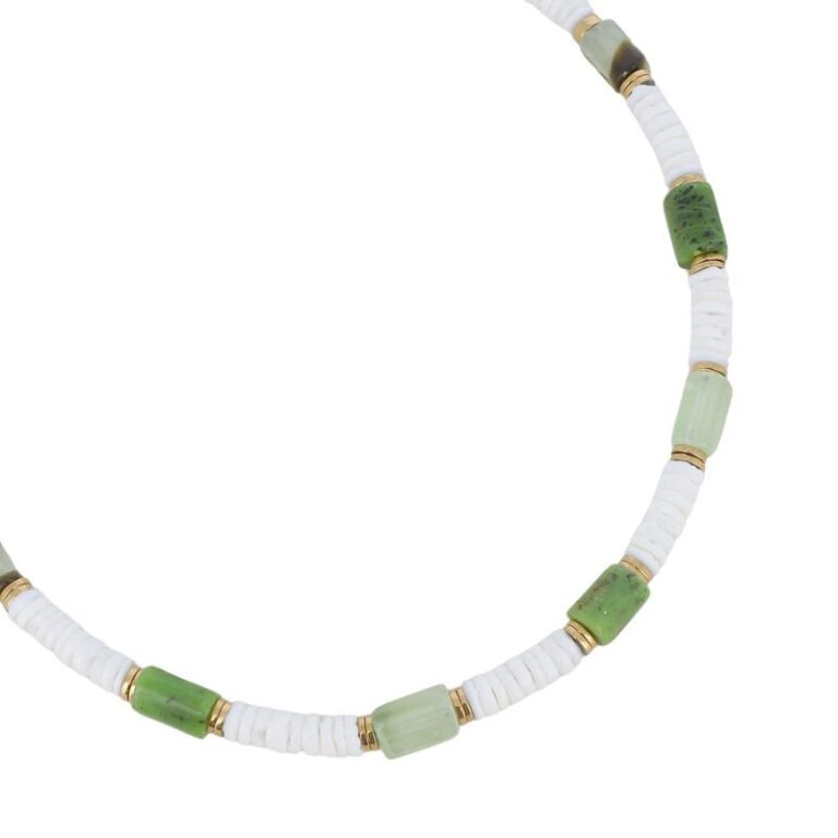 Collier Nola agate verte