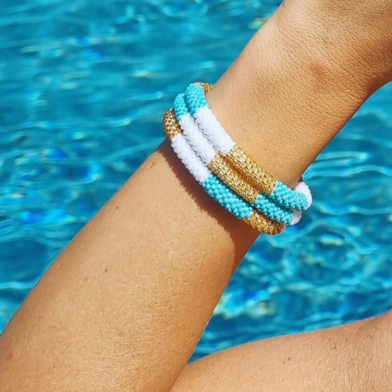 bracelet népalais turquoise doré bracelet népalais turquoise doré