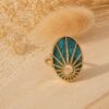 bague d'été caméo turquoise bijou bohm pairs