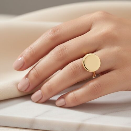 bague femme plaqué or 18 kt avec pastille bague femme plaqué or 18 kt avec pastille