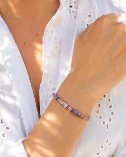 bracelet olivine améthyste bohm paris