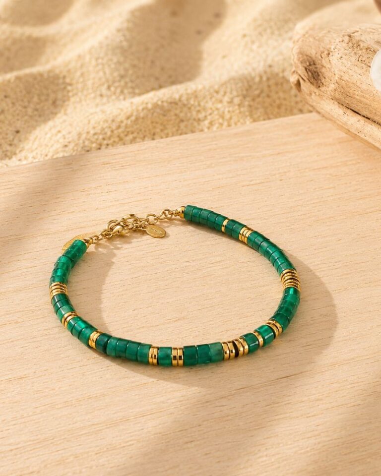 bracelet olivine agate verte bracelet olivine agate verte bohm paris