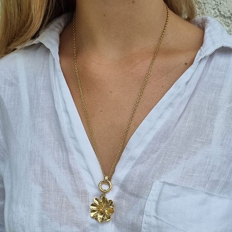 collier sautoir fleur Bohm paris