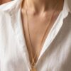 collier long avec pendentif fleur aiza marque bohm paris