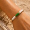 bracelet shera vert/beige bracelet shera vert/beige