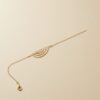 bracelet pour femme plaqué or 18kt design graphique