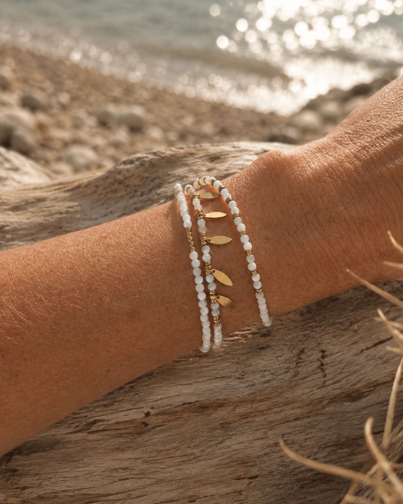 bracelet multirang nacre