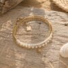 bracelet multirang nacre & constellation bracelet multirang nacre & constellation