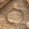 bracelet multirang nacre et sequins bracelet multirang nacre et sequins