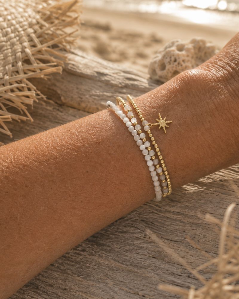 bracelet multirang nacre & constellation