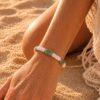 bracelet nola agate verte bracelet nola agate verte bijou d'été