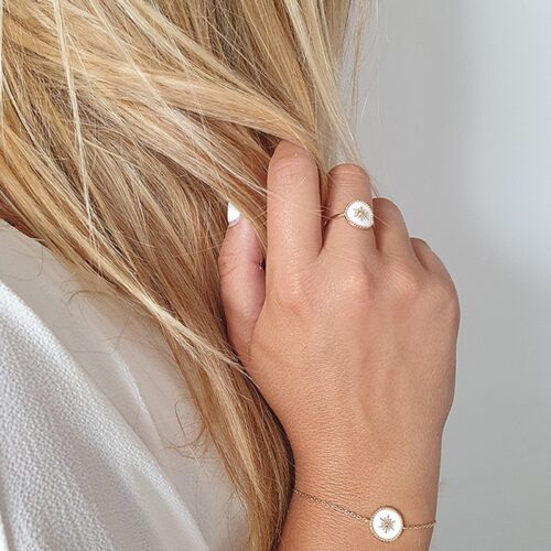 bague or email blanc