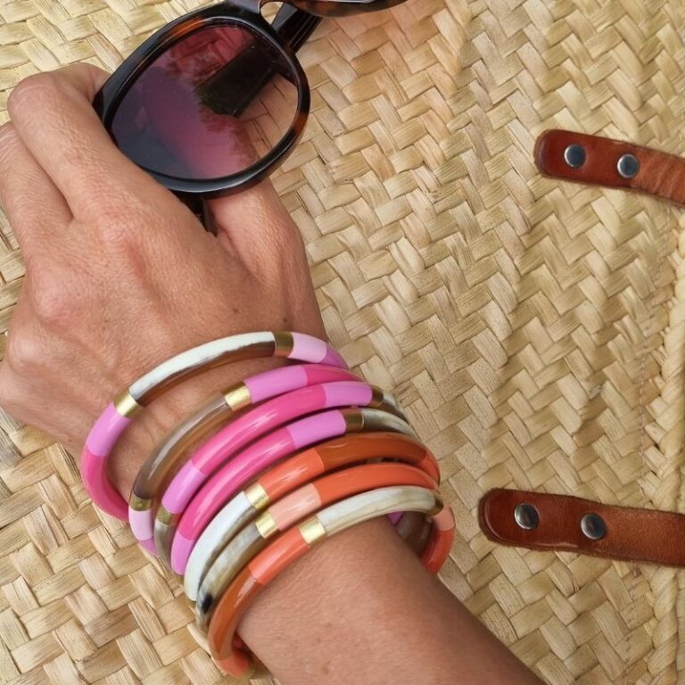 Bracelet corne trio Pink Bracelet corne trio Pink