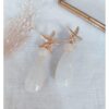 Boucles d'oreilles étoile de mer & goutte
