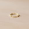 bague fine pour femme plaqué or maille tressée