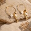 boucles d'oreilles créoles breloques mer mile mila