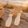 boucles d'oreilles étoile de mer & goutte boucles d'oreilles étoile de mer & goutte mile mila