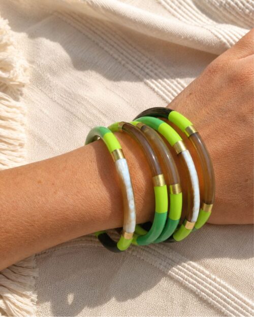 bracelet corne de buffle trio jungle