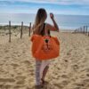 Sac cabas plage Sel de Mer Orange