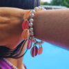 bracelet perles d'eau et coquillage bijou mile mila été 2025