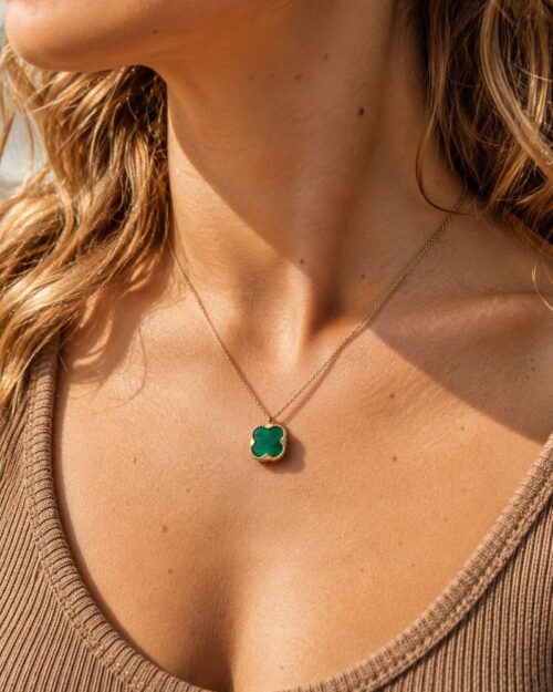 collier lloyd agate verte collier lloyd agate verte