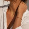 bracelet jonc dahia bracelet jonc strié fin bijou bohm paris