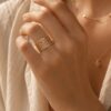 bague lali effet martelé bague lali effet martelé