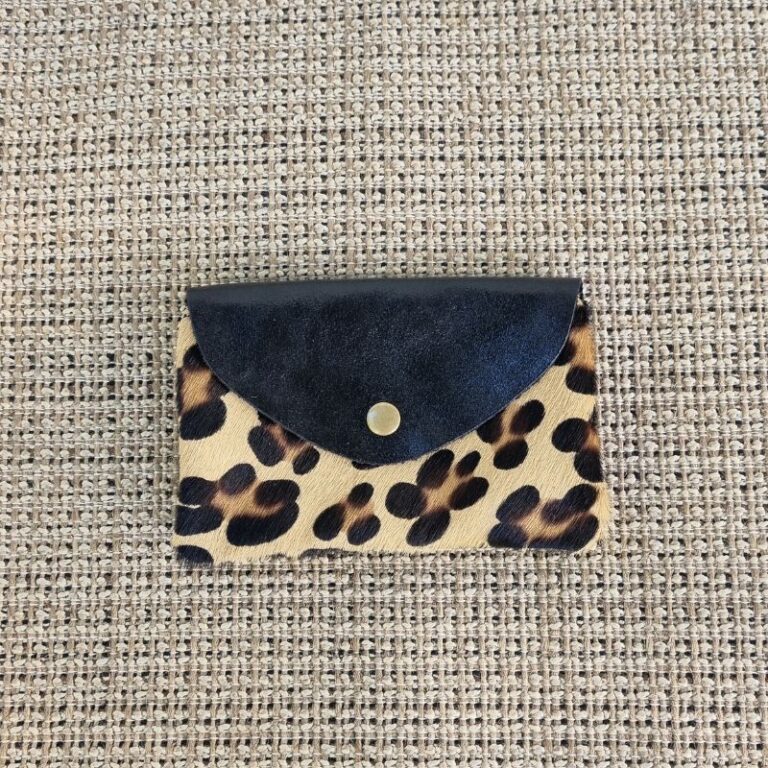 Porte monnaie léopard