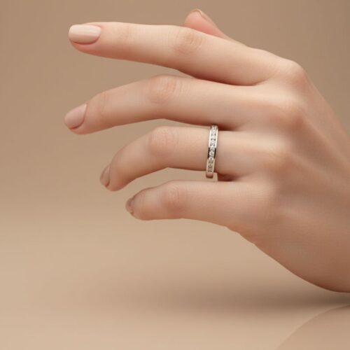 Bague argent 925 zirconium serti