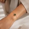 bracelet lloyd agate verte