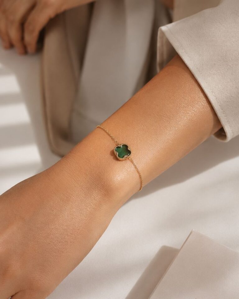 bracelet lloyd agate verte