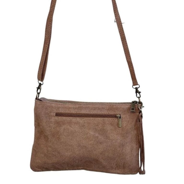 Sac Pochette tressé Taupe