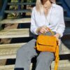 mini bag it hippie cuir jaune