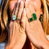 Bague Lloyd Agate Verte