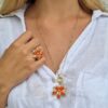 Collier pendentif Magnolia