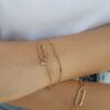 Bracelet plaqué or femme avec zirconium chic Zosha Collection