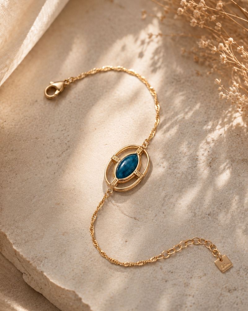 bracelet pierre apatite bijou bohm paris