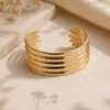 bracelet manchette léonia bracelet manchette léonia bohm paris bijou acier inoxydable