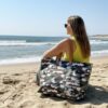 grand sac de plage imprimé camouflage en toile recyclée tendance été