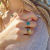 bague pierre amazonite