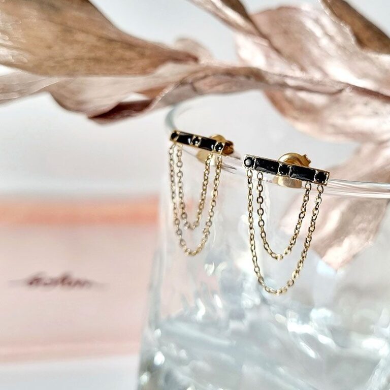 boucles d'oreilles zirconium noir boucles d'oreilles zirconium noir