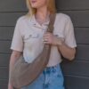 Sac demi lune nubuck Ariana
