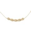 Collier plaqué or tresse texturée