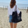 sac cabas de plage xl noir